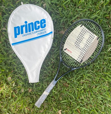 Vintage 1990 Prince Graphite Tournament Oversize No. 2