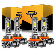 Auxbeam Canbus H9 H11 Led Headlight Conversion Kit Bulbs White High Low Beam 24