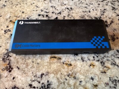 CableMatters thunderbolt / uSB-c docking station W/TB3 3 Cable.  No power supply