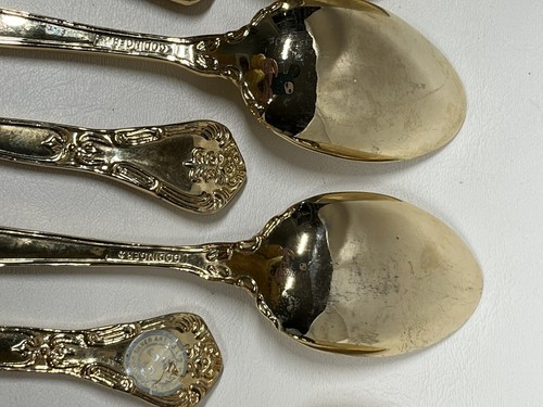 Godinger Gold Electroplate 25 PCS Flatware Silverware Incomplete Flaws Baroque - 第 16/22 張圖片