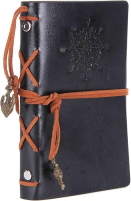 EvZ Leather Writing Journal Notebook, 5 Inches Vintage Nautical 5.1 x 3.3 inches