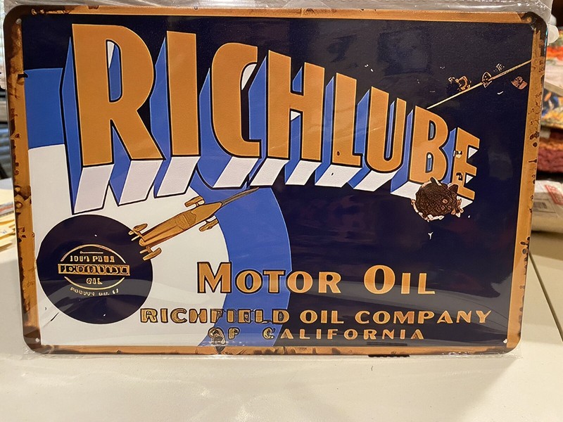 RichLube Motor oil Reproduction Sign