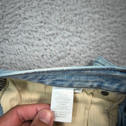 Rag & Bone Jeans Mens 31x32 (Fits 32x29) Blue Fit 2 Slim Button Fly Denim - Picture 13 of 19