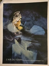 1967 Nina Ricci L'Air Du Temps Romantic perfume vintage Original color ad