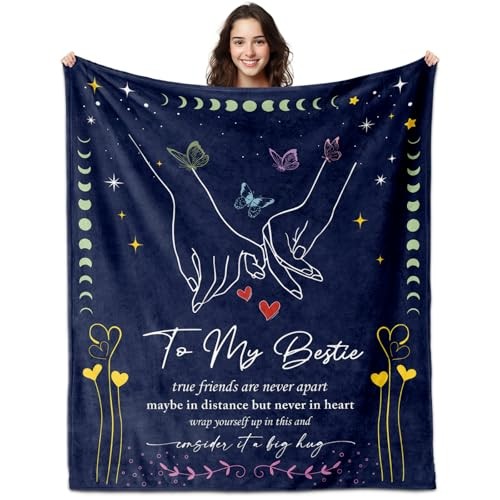 Gifts for Best Friends Women, Best Friend Blanket 60"X50", Best Friend - Bild 2 von 8