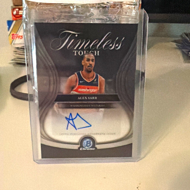 Bowman Chrome Timeless Touch Alex Sarr Wizards Autograph TT-AAS Basketball Card
