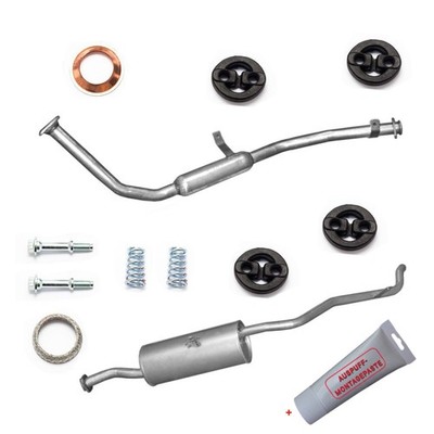 Komplette Auspuff Anlage für Suzuki Samurai  4x4 1298/1324ccm + Montagezubehör