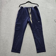 FIGS Men Scrub Pants S Blue Cairo Cargo PO 34386 27" Inseam