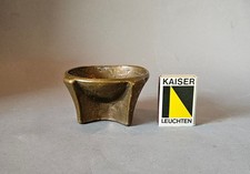 vintage Brutalist Bronze Kerzenhalter Kerzenständer Harjes Metallkunst signiert