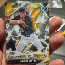 Topps Bowman Chrome Konnor Griffin Electric Sluggers Chrome Pirates ES-17