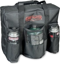 Camp Stove Carry Bag Multi-Pocket Camp Stove  Butane/Propane Fuel Canisters