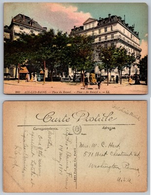 Aix Les Bains Place Du Reveil France Postcard