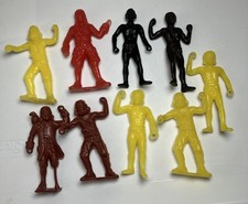 Vintage Original 1950's MPC Ring Hand 9 PC Pirates And Warriors 2-3/4  