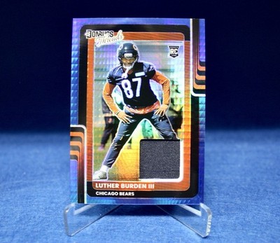 2025 Donruss Optic Threads LUTHER BURDEN III #DTBH-LBN  Blue Hyper Chicago Bears
