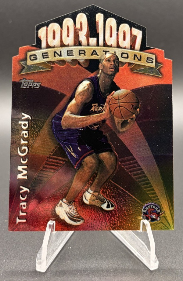1997-98 Topps Generations Tracy McGrady RC Die-Cut #G-30 Toronto Raptors