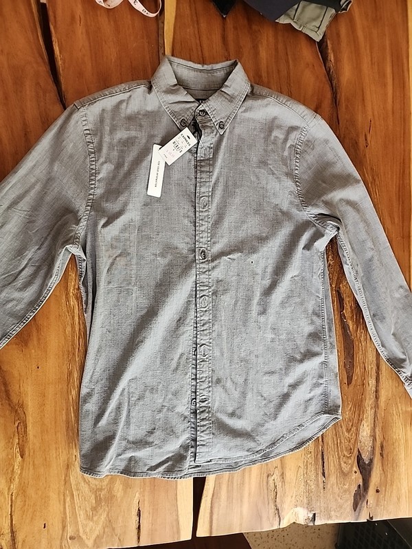 Express 99% Cotton Button Down Shirt 1% Spandex