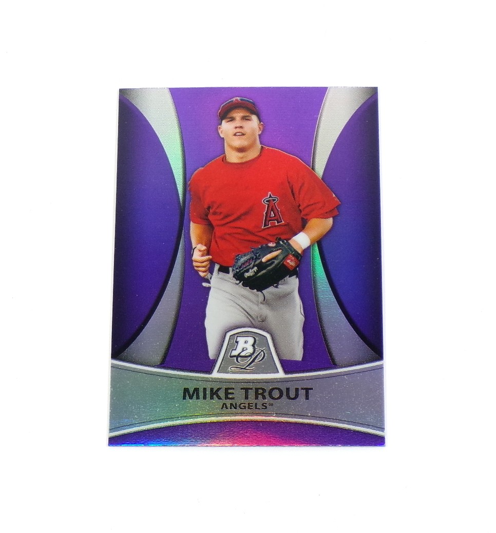 2010 Bowman Platinum Prospects Purple Refractor Mike Trout RC #PP5 Nm/Mt