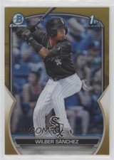 2023 Bowman Chrome Prospects Gold Refractor 11/50 Wilber Sanchez #BCP-6 16mf