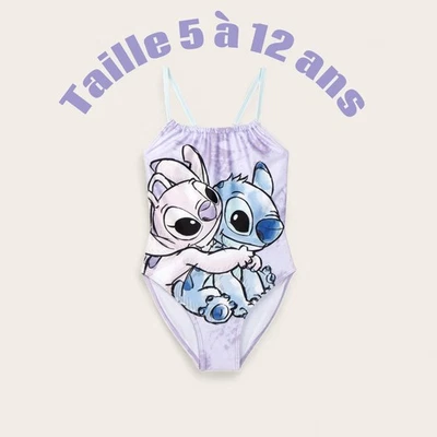 Maillot de Bain Une Pièce Disney Stitch Fille NEUF 5-12 Ans Lilo & Stitch Plage - Photo 1/4