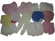 Vintage 1960's Lot of Baby Girl Clothes Newborn - 12 Months - 12 Pieces Total