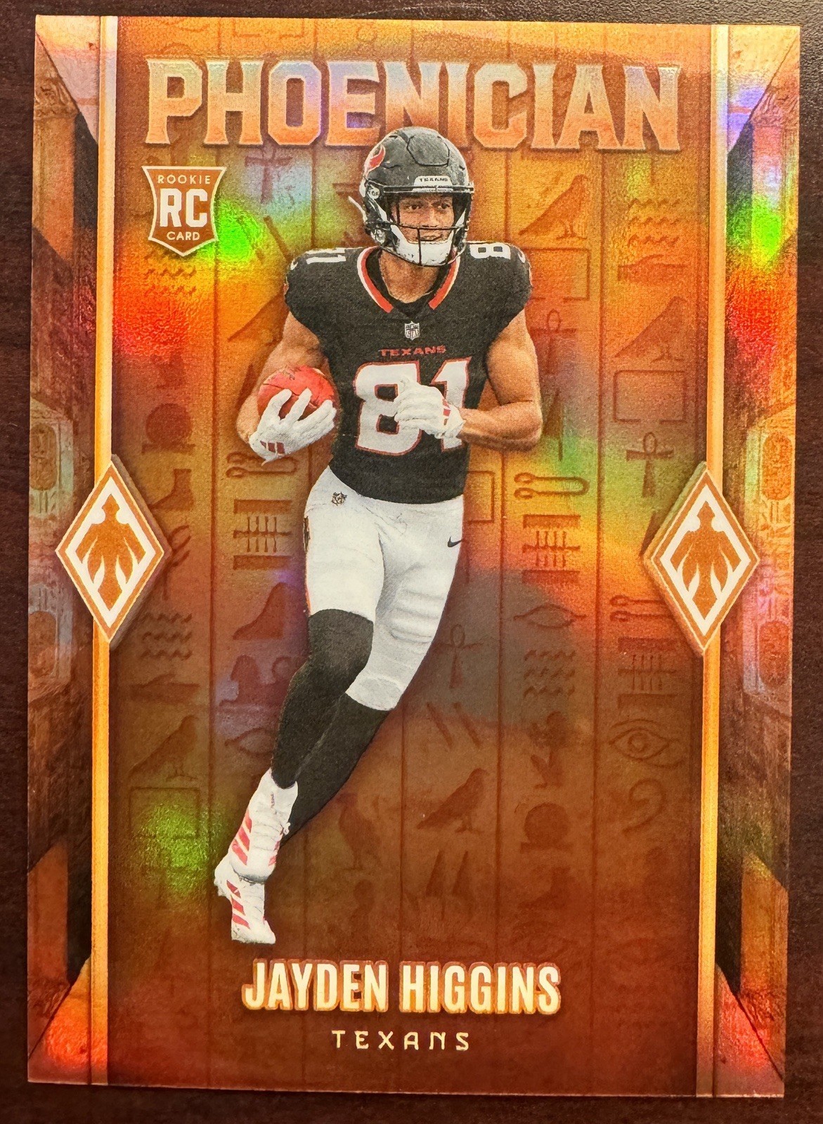 JAYDEN HIGGINS Phoenician CASE HIT! 2025 PANINI PHOENIX #7 Rookie Rc