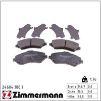 Zimmermann 24604.180.1 Bremsbelagsatz FüR Jeep Dodge Fiat Chrysler VW Wrangler