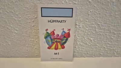 Monopoly Junior Party 36887 Hasbro Ersatzteile: Partykarte