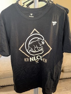 Fanatics Men's Black NLCS Graphic Print Crew Neck T-Shirt Size L