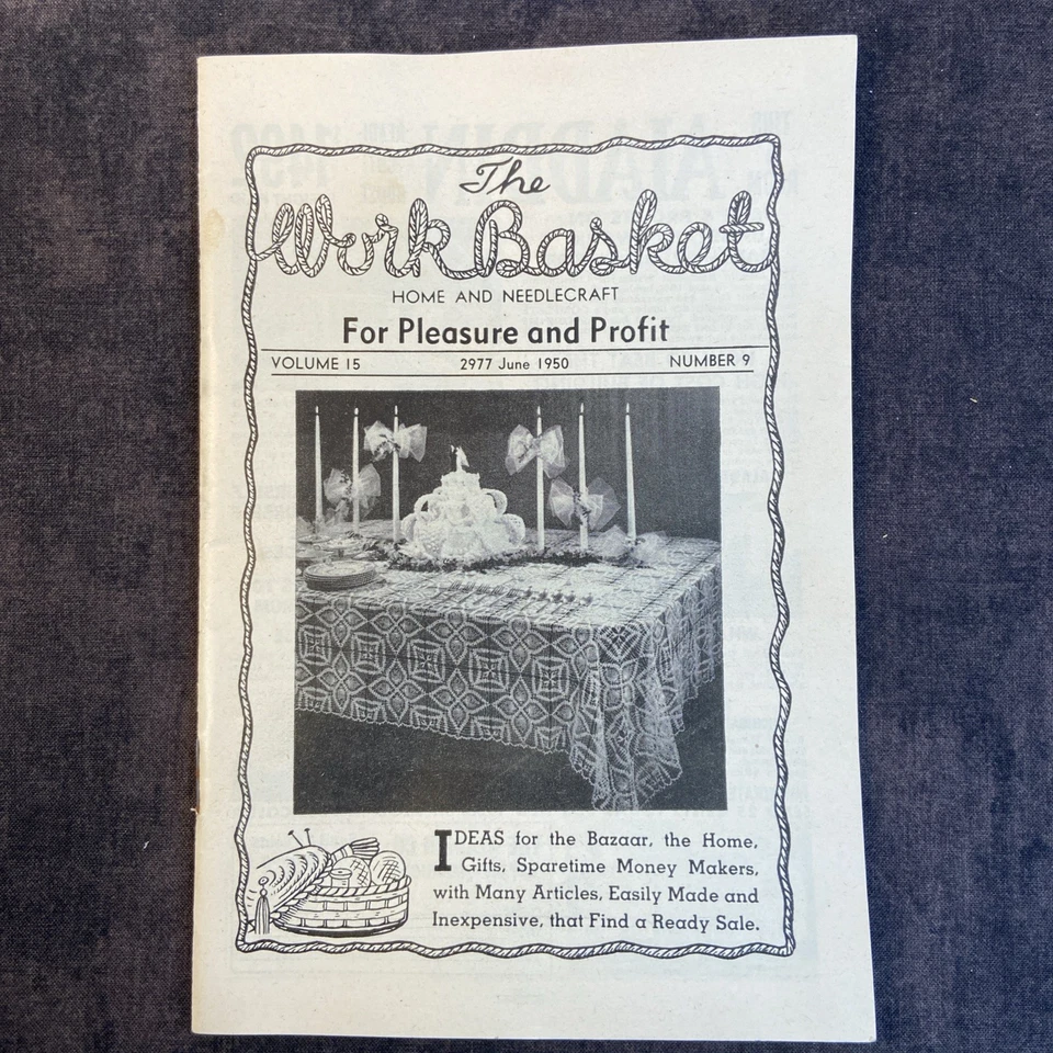 The Workbasket Magazine-1950 June/July/August/September, Set of 4, Never Read - Image 2 of 4