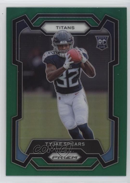 2023 Panini Prizm Rookies Green Prizm Tyjae Spears #396 1lj7