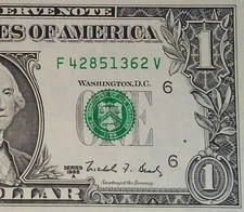 1988A $1 ATLANTA WEB Crisp & Uncirculated Banknote F/V Block 4/8