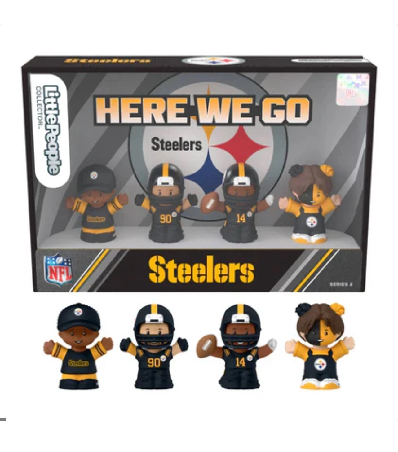 Fisher Price Little People NFL Collector Pittsburgh Steelers Here We Go Series 2
