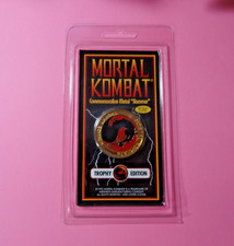 Pogs * 1990s * MORTAL KOMBAT * 18K Gold Plate...