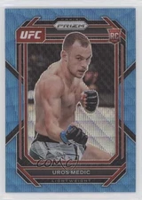 2023 Panini Prizm UFC Blue Wave Prizm Uros Medic #158 Rookie RC