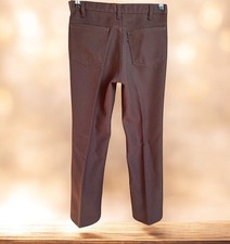 Vintage 70s Levi  s Brown Pants Black Tab Little e USA Polyester W31 L29