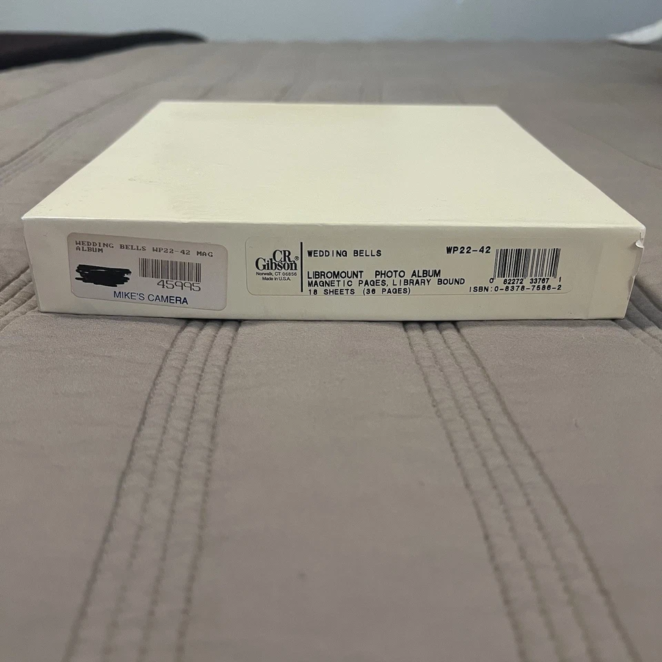 Gibson Ivory Library Bound Wedding Photo Album New, Includes Box - Image 4 of 4