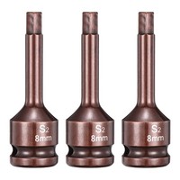 "3-Tlg. 1/2\" Antrieb 8Mm Sechskant-Stecknuss 3\" FüR Impact"
