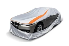 Full Enclosed Sliver Car Cover Universal Fit Camaro,Dodge Challenger/Charger,...