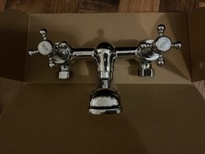 Sagittarius Traditional Deck Mounted Bath Filler In Chrome With Cranked Legs