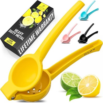 Zulay Kitchen Metal Lemon Squeezer - Handheld Lemon Juicer Squeezer - Easy to