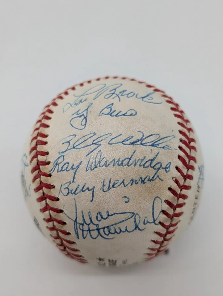 Signed (20) Hall Of Fame Baseball Berra Mathews Killebrew HOF AUTO JSA LOA - Image 3 of 4