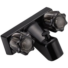 RV Shower Faucet with Diverter 4 Inch Valve Assembly Kit Black Camper Van