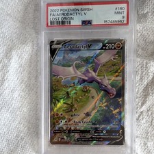 Pokemon Aerodactyl V 180/196 Lost Origin SWSH11 Holo Full Art PSA 9 on eBay