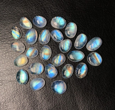 5A Quality Rainbow Moonstone Amazing Multi Falshy Fire Fancy Slice7.50x9-8x11 MM