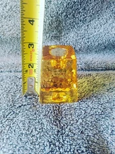 Honey Gold Fire And Light Single Candlestick