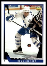 Doug Gilmour 1993-94 Upper Deck #382 Maple Leafs NHL READ FREE SHIP AutographDen