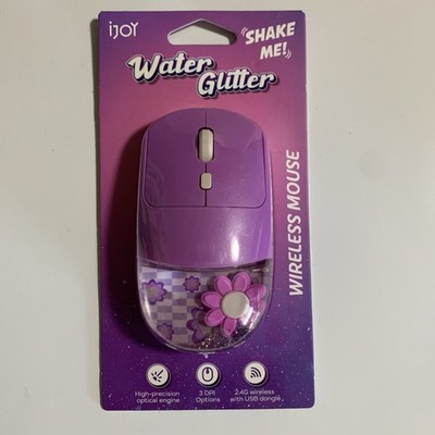 New Water Glitter Sparkles Kawaii Glitter Explosion Camp Wireless Computer Mouse
