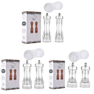 Acrylic Mill for Sea Salt and Peppers Manual Spices Grinder Cooking Utensils