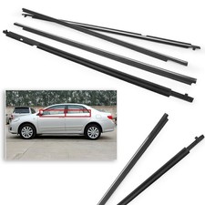 4x Weatherstrip Window Molding Trim Belt For Toyota Corolla 2009 10 11 12 Chrome