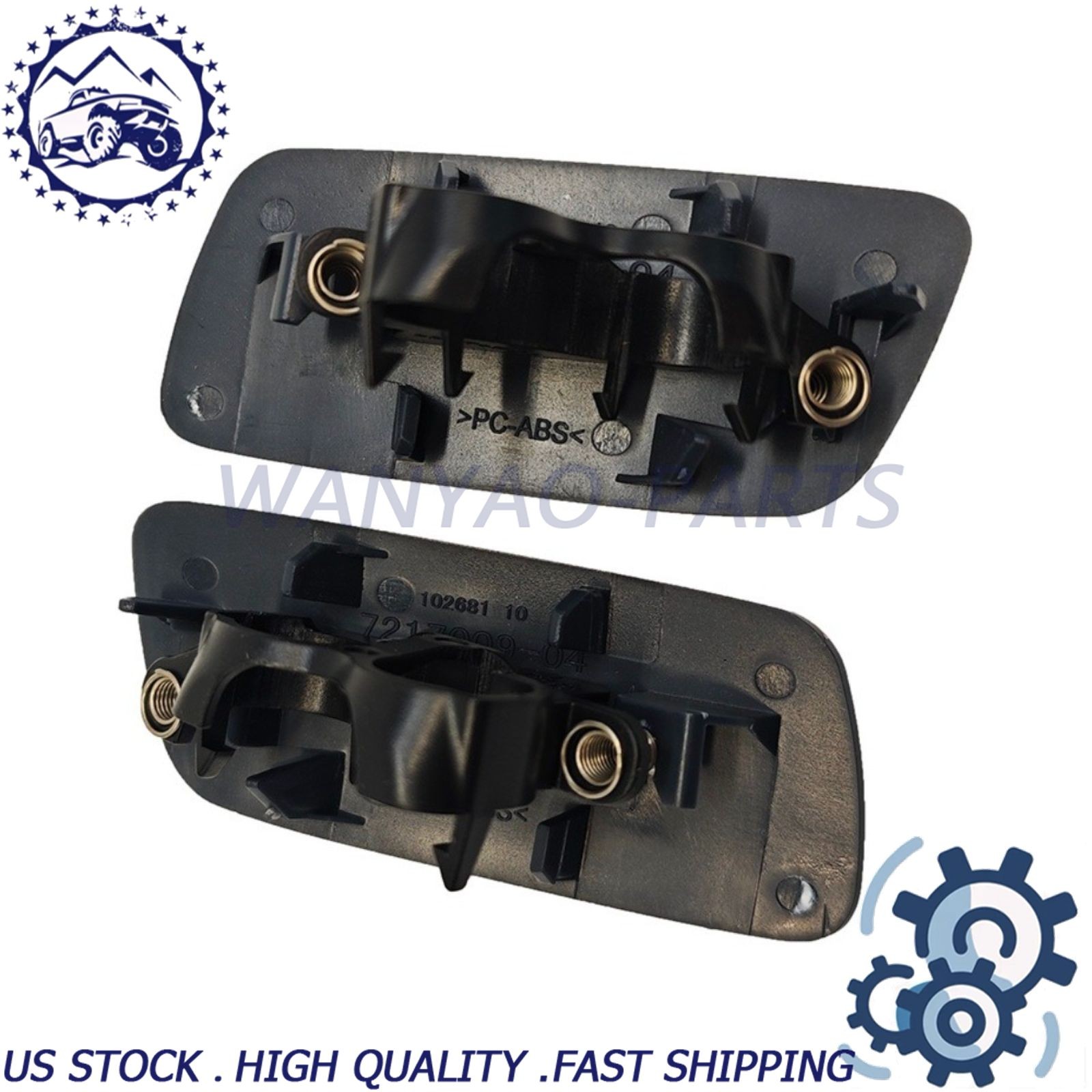 For 10-18 Rolls-Royce Ghost Pair Headlamp Washer Cover Front LH RH 61677244959